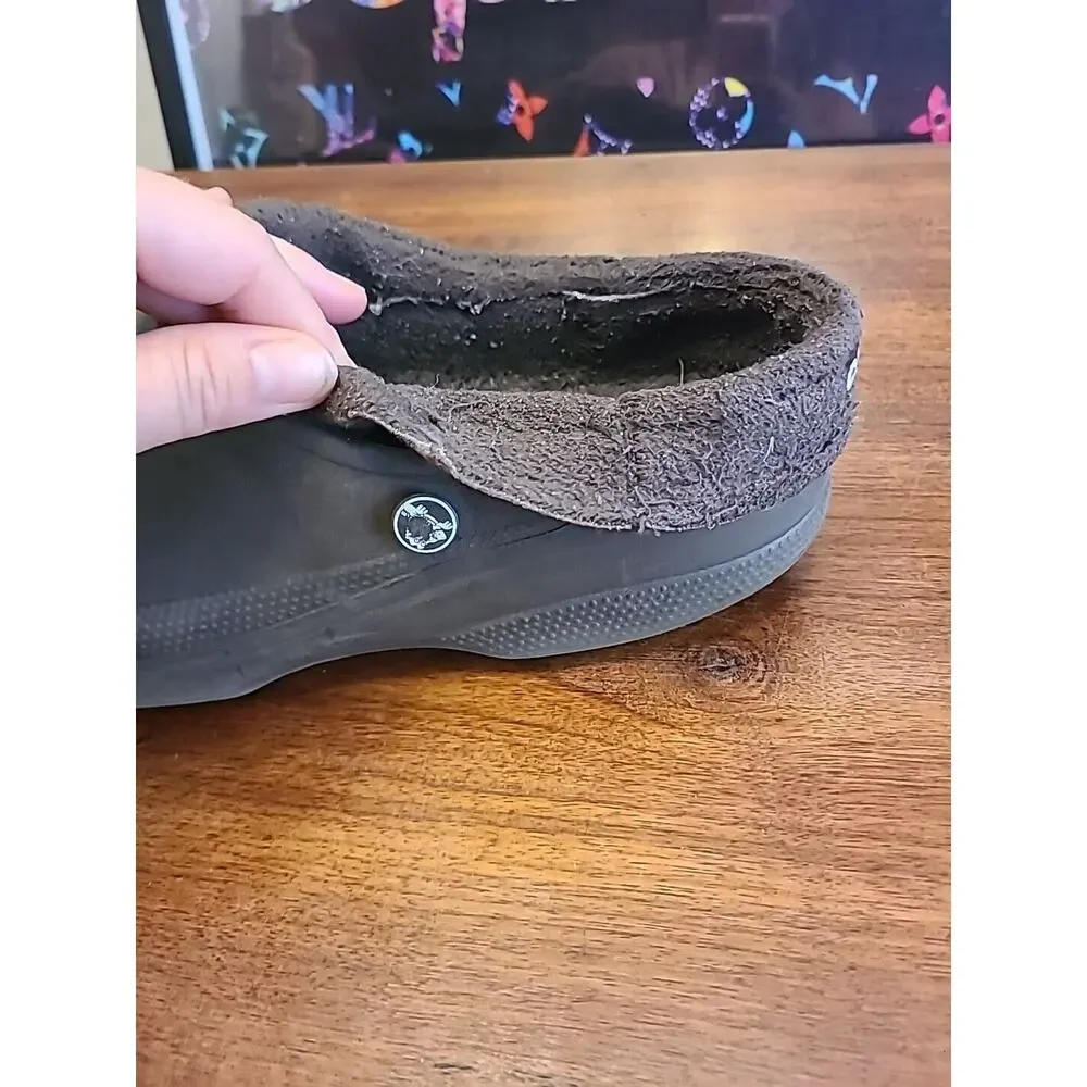 Crocs Clog Shoes Unisex Brown/ w Brown Lining Men Size 11